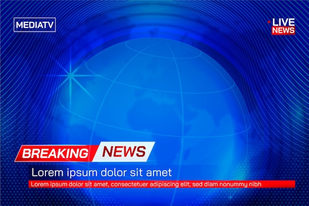 Gradient breaking news background