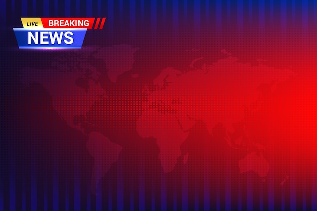 Free Vector gradient breaking news background