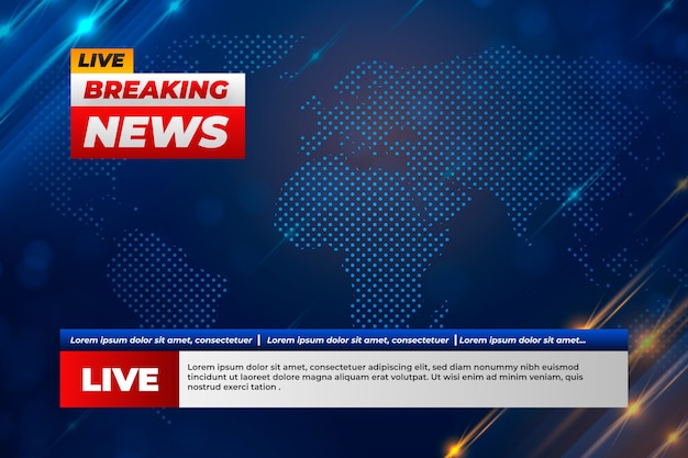 Gradient breaking news background