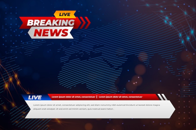 Gradient breaking news background