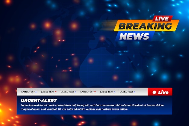 Gradient breaking news background