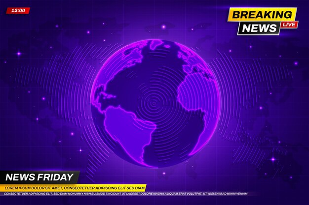 Gradient breaking news background