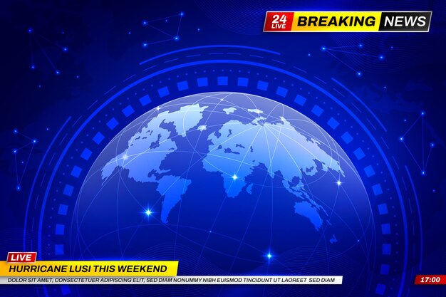 Gradient breaking news background