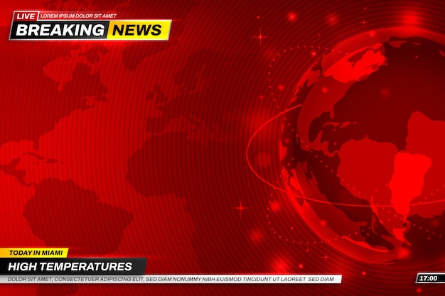 Gradient breaking news background