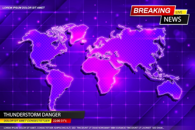 Gradient breaking news background