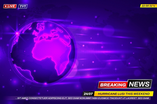 Gradient breaking news background