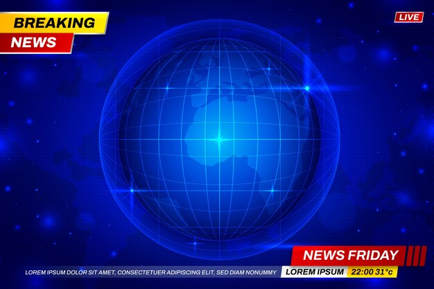 Gradient breaking news background