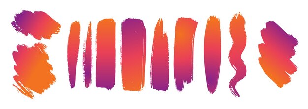 Gradient brush strokes