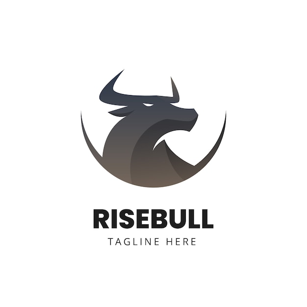 Gradient bull logo