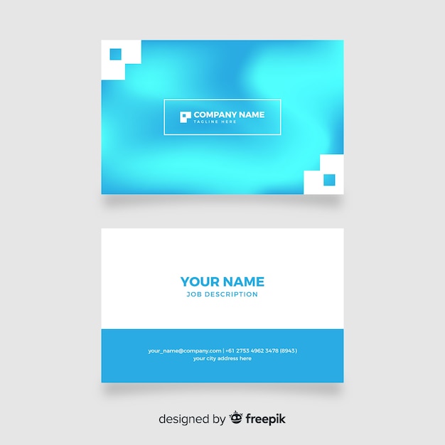 Gradient business card template