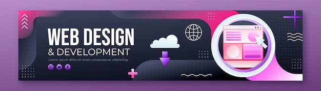 Gradient business linkedin banner