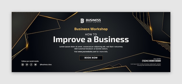 Gradient business workshop facebook cover