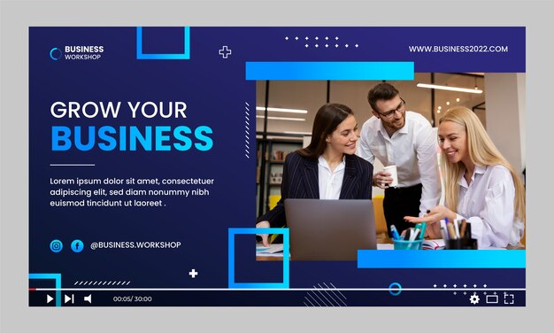 Gradient  business workshop template design