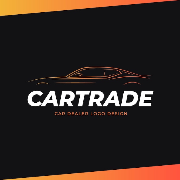 Gradient car dealer logo template