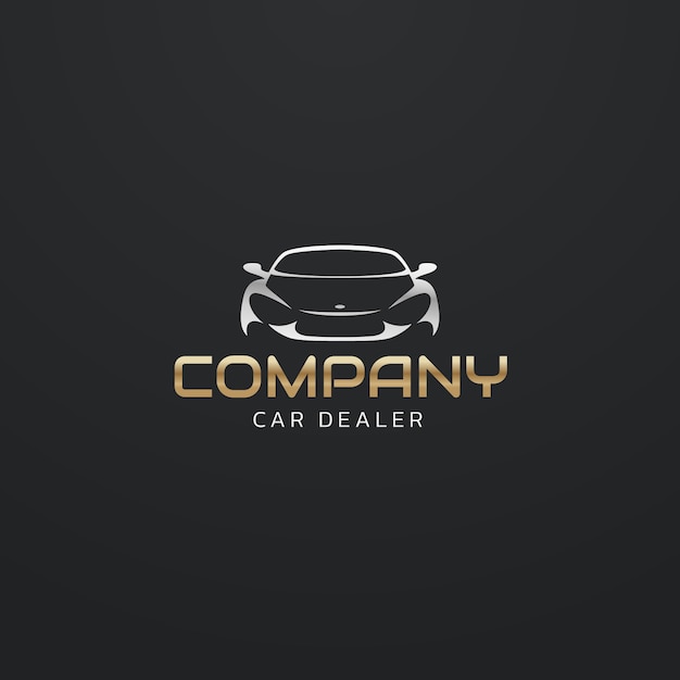 Free Vector gradient  car dealer logo template