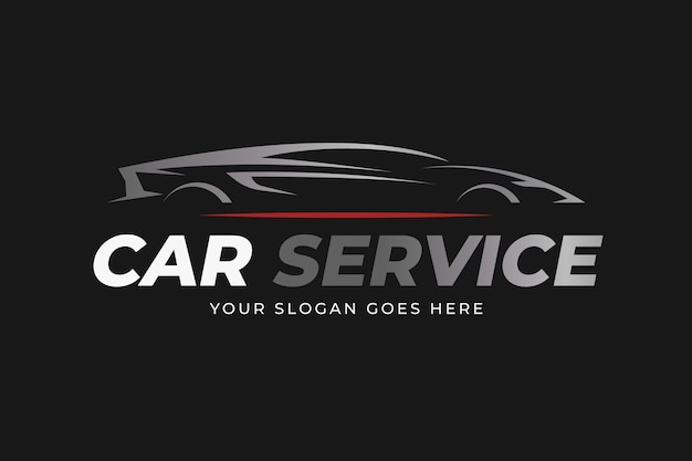 Free vector gradient car service logo