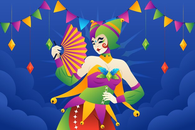 Gradient carnival background