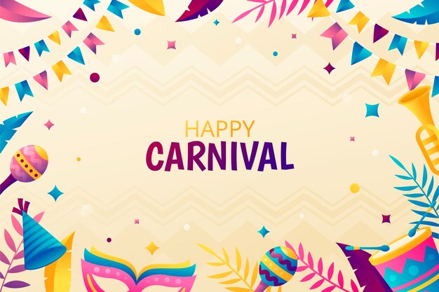 Gradient carnival party background