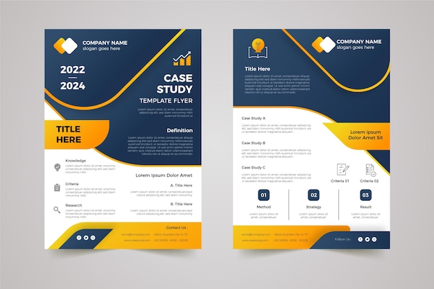 Gradient case study flyers