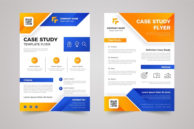 Gradient case study flyers