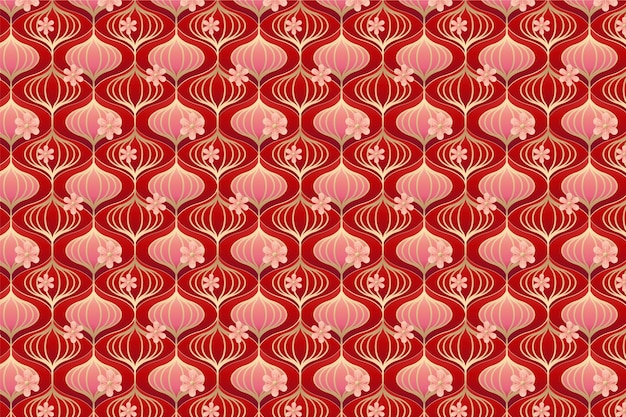 Free Vector gradient chinese pattern design