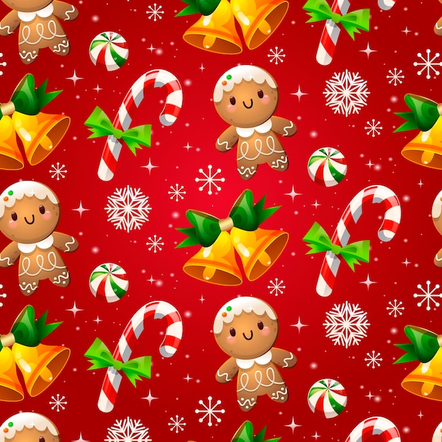 Gradient christmas pattern design