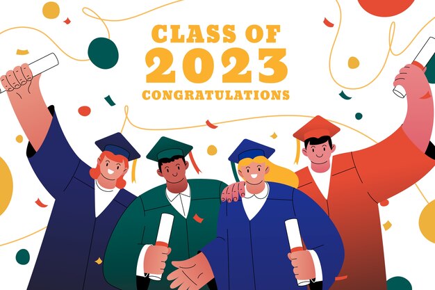 Gradient class of 2023 background