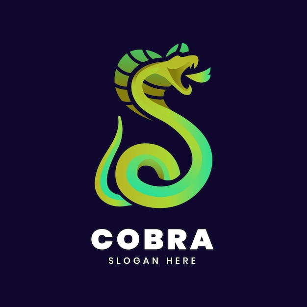 Gradient cobra logo template