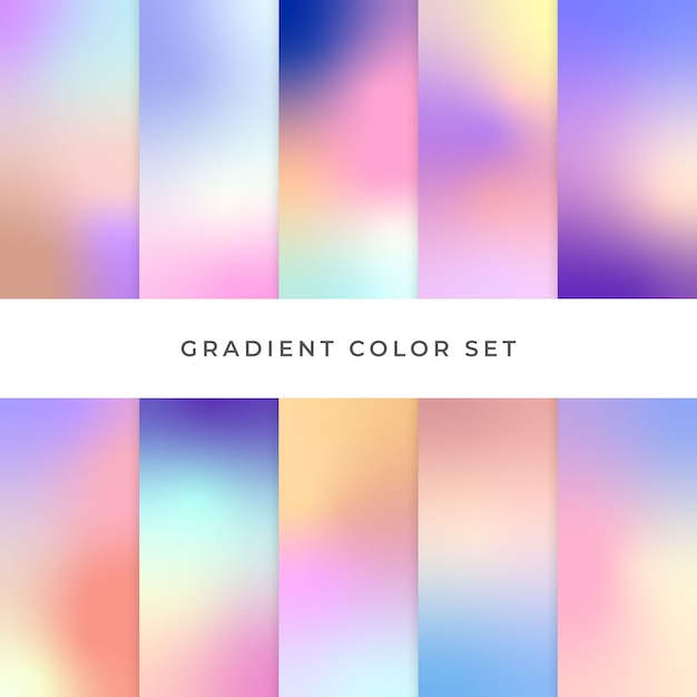 Gradient color set element