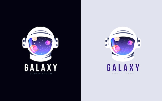 Gradient colored galaxy logo