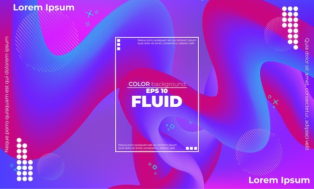 Gradient Colorful Abstract Background Fluid Liquid