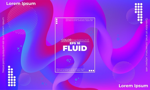 Free vector gradient colorful abstract background fluid liquid