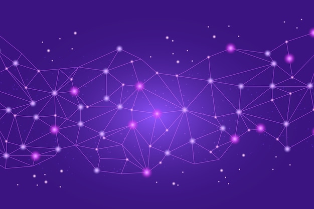 Free Vector gradient connection background