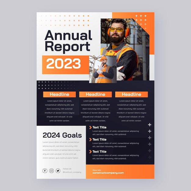 Gradient construction annual report template