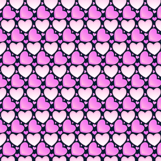 Gradient conversation hearts pattern illustration