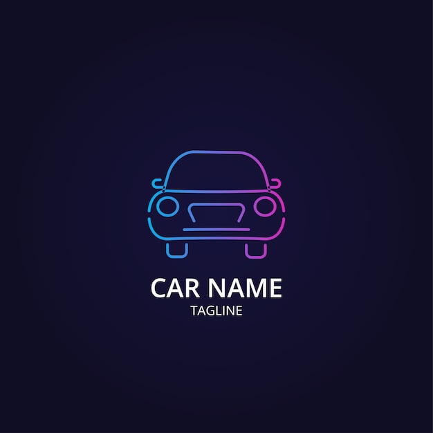 Free Vector gradient cool car logo design