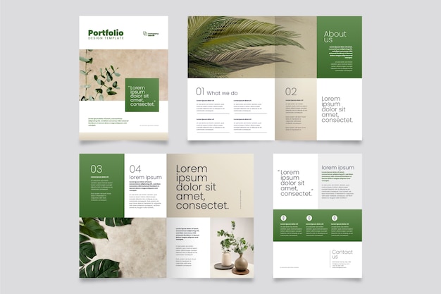 Gradient creative portfolio templates