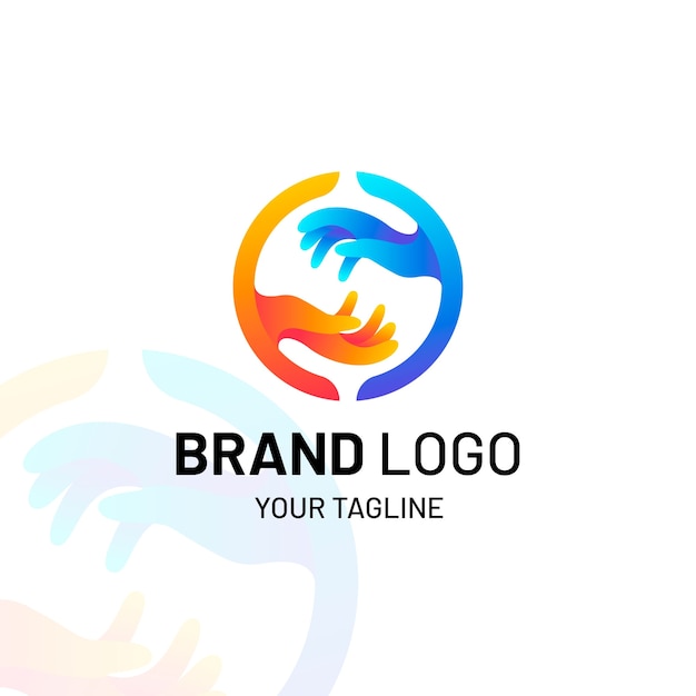 Gradient culture logo template