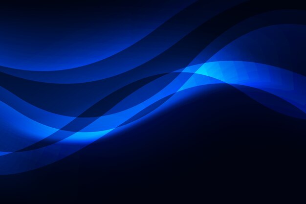 Gradient dark wavy background