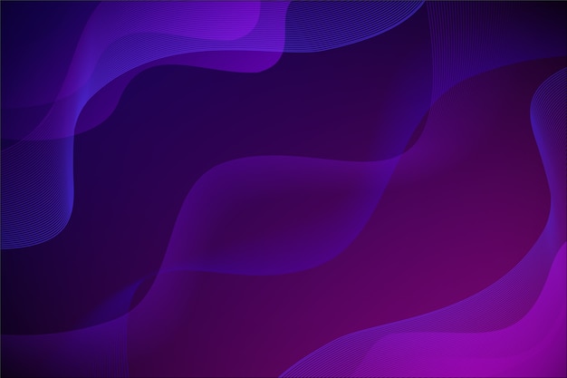 Gradient dark wavy background