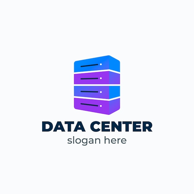 Gradient data logo template