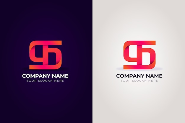 Gradient dd logo design