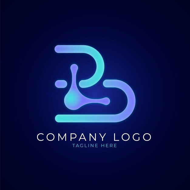 Gradient dd logo design