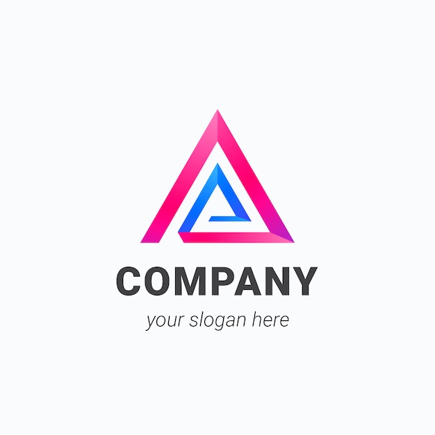 Gradient delta logo design