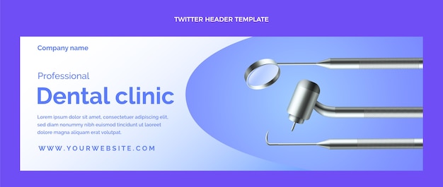 Gradient dental care twitter header