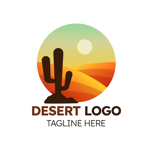 Gradient desert logo  template