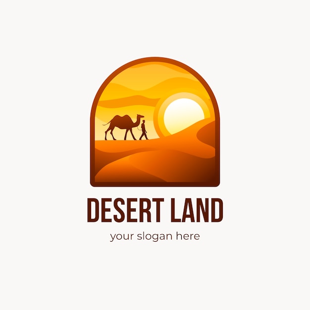 Gradient desert logo template