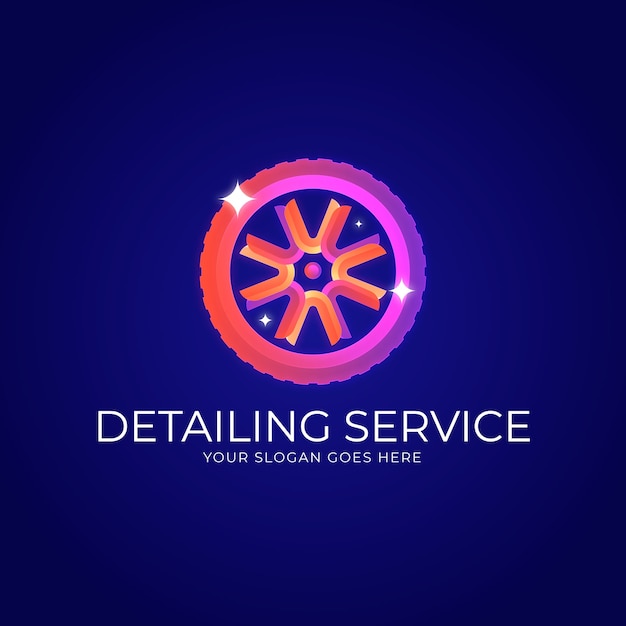 Gradient detailing logo template