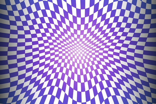 Gradient distorted checkered background