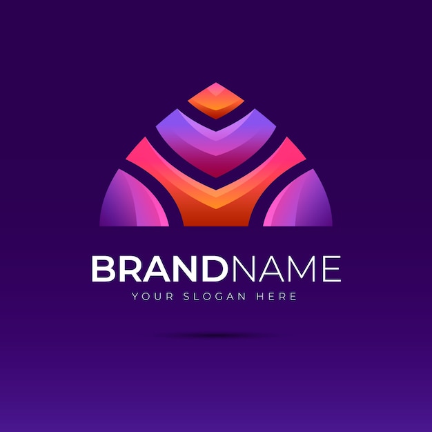 Gradient dome logo template